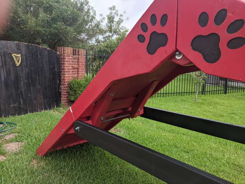Agility – A-Frame | Red Outdoor Dog & Puppy Playground Equipment - Image 2